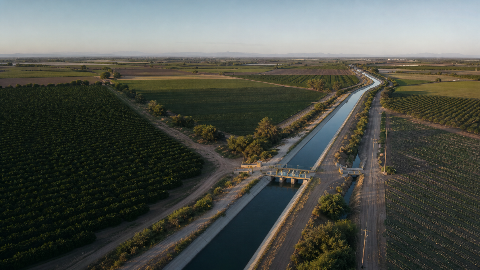 Paisaje agrícola y de riego del Módulo V-II